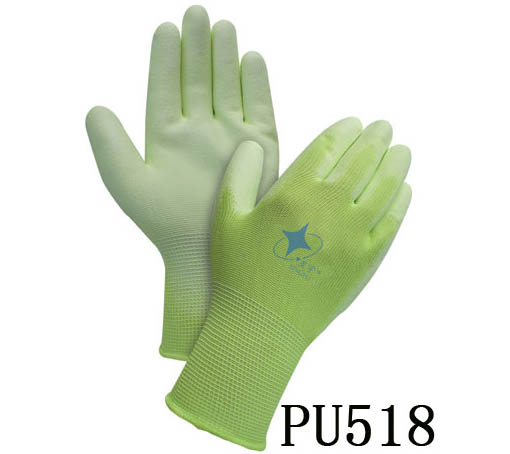 pu518 十三针彩尼龙PU手套